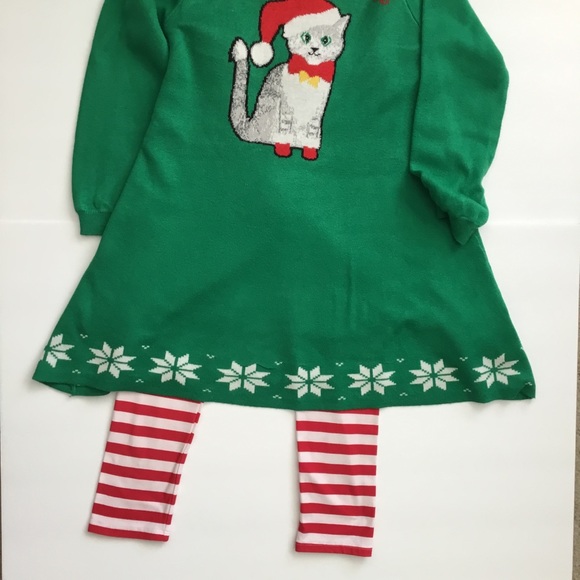 Christmas Sweater Dress Cat Long Sleeve Size XL - Picture 5 of 7